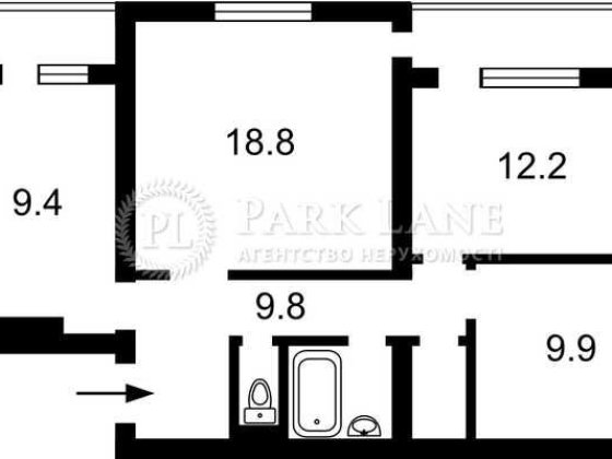 Продам 3к квартиру ремонт 2этаж кирпич Радченка Соломенский Программы Київ