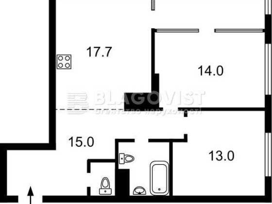 Продаж 2к квартири ЖК Діброва Парк Родини Крістерів Київ