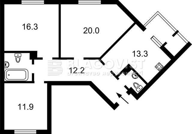 Є-Оселя Продаж 2к квартири з ремонтом Сирецькі Сади Виговського 10Е - фото 1
