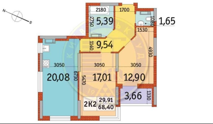 Жк Отрада 2к квартира 70кв Відрадний Отрадный - фото 1