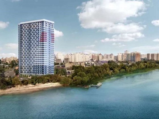 Продаж 1-кімнатної видової квартири в ЖК Берег Дніпра Київ