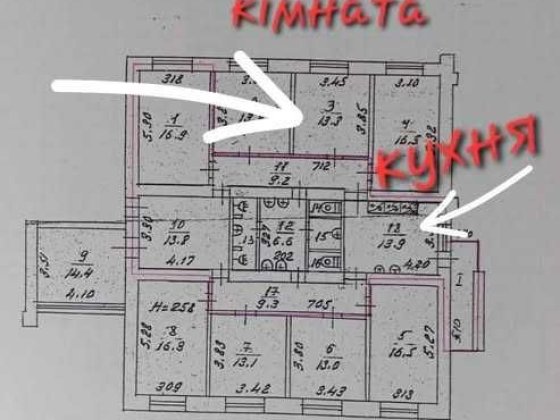 Продам кімнату 13 м2 гуртожиток Голлівуд Чернігів СМ Чернигов