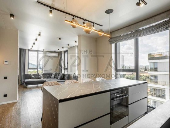 Оренда квартири Поділ вид Дніпро ЖК Rybalsky ПАРКОМІСЦЕ Тераса Охорона Киев