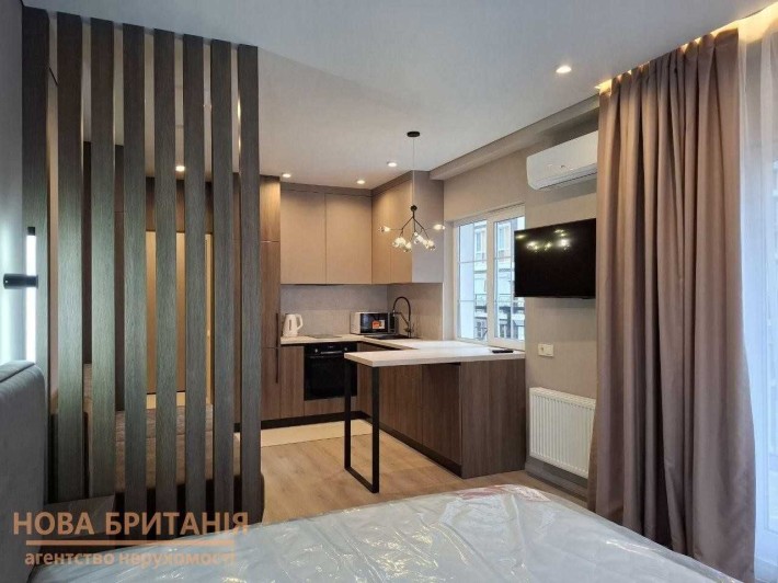 Оренда НОВОЇ квартири-студії з балконами 35м2 в ЖК Нова Англія - фото 1