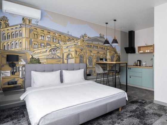 Оренда затишної квартири-студії в готелі Be The One Киев