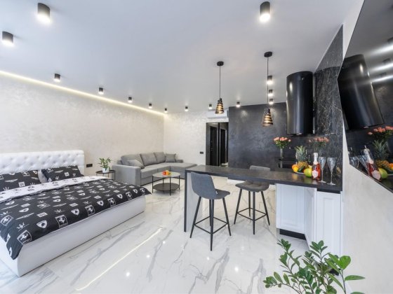 Затишна дизайнерська квартира в новому ЖК Seven Киев