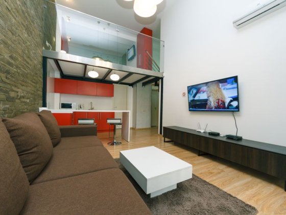 Лофт 3к Городецького 4, видова на Майдан, Крещатик Киев