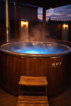 Фінський будиночок. Сауна, чан на дровах. Генератор.  Для 4 осіб. - фото 1