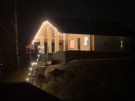 Сауна Чан панорамні вікна Villa Mlynski відпочинок Карпати Погодинно Микуличин