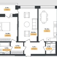 Продаж 2-к квартири вул. Щекавицької 46 в ЖК La Manche Київ