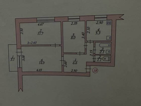 Продам 3-к квартиру. Ахтырка