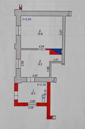 Продається двокімнатна квартира в одноповерховому будинку в центрі - фото 1