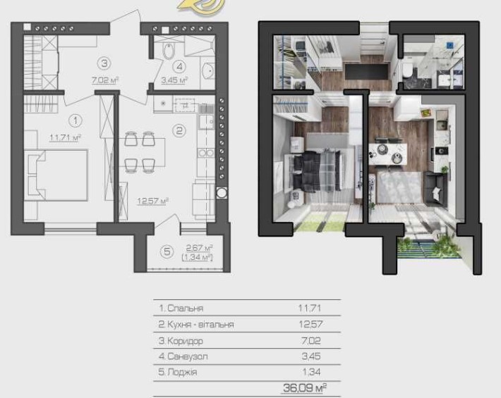 Квартира купити в Гостомелі - ВИГІДНО - фото 1