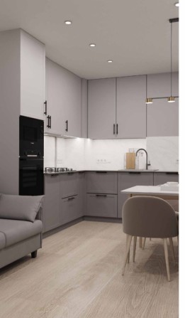 2 к квартира МІНІМАЛЬНЕ ОФОРМЛЕННЯ. Квартира з дизайн проектом - фото 1