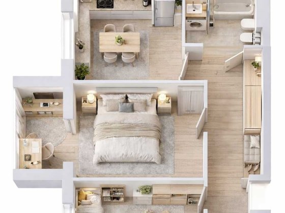 Затишна 2-кімнатна квартира з неймовірним видом на каньйон Каменец-Подольский