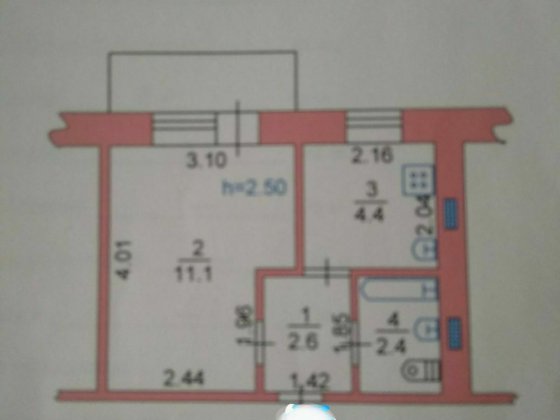 В продаже 1 комнатная квартира гостиничного типа Черноморск