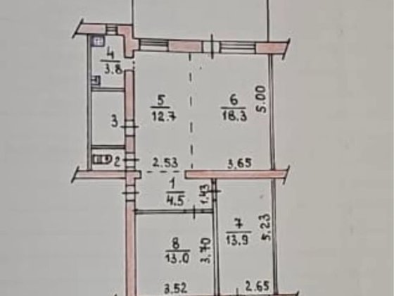 Продається трикімнатна квартира на Військовому містечку Коростень