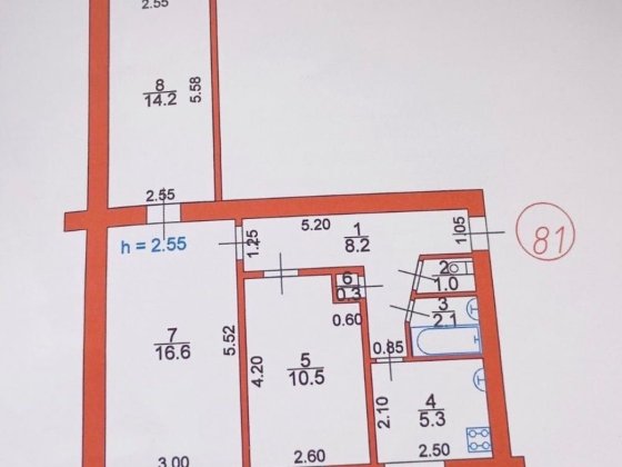 Продаж 3-кімнатної квартири Нововолынск