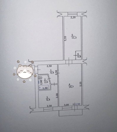 Продаж  двокімнатної квартира в центрі міста. - фото 1