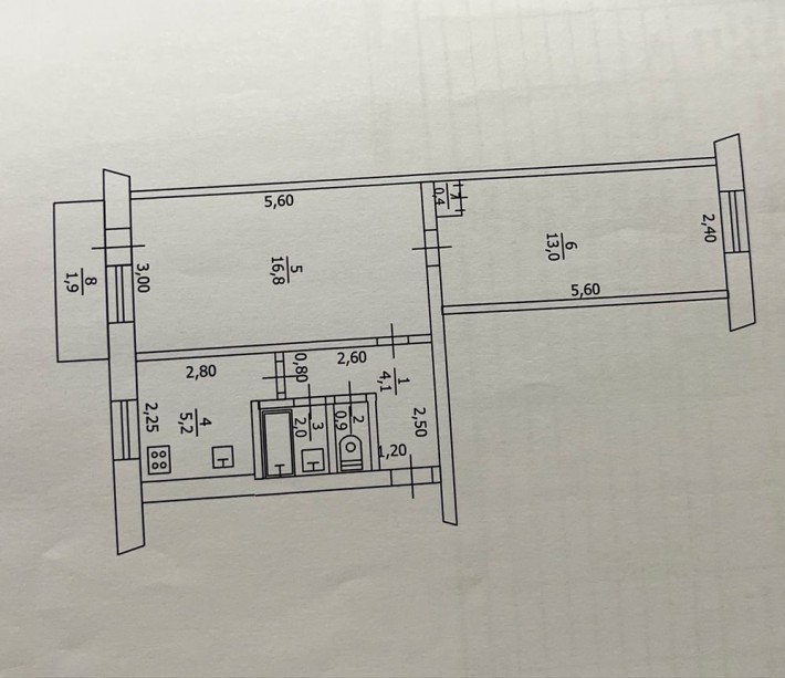 Продам квартиру , 2 кімнати - фото 1