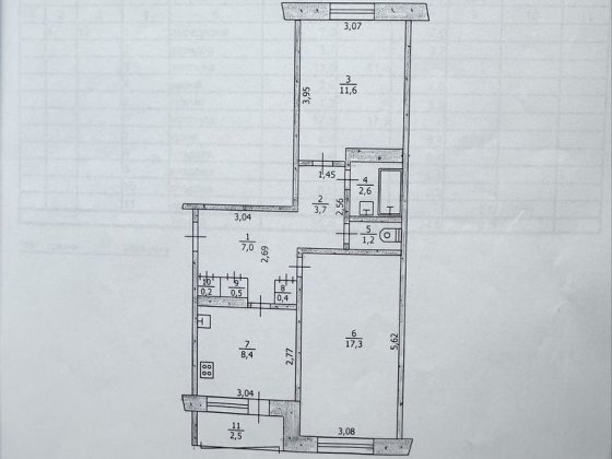 Продам 2-х кімнатну квартиру в центрі міста Павлоград