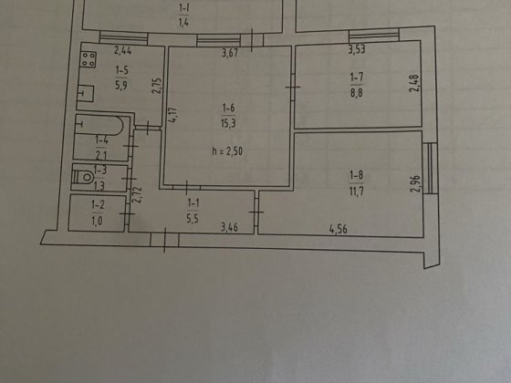 Продам трёхкомнатную квартиру Павлоград