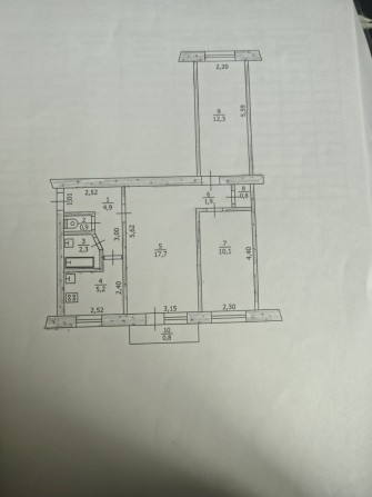 Квартира 3-х комнатная - фото 1