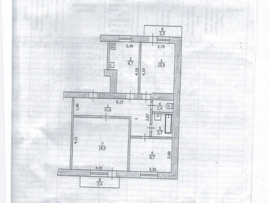 3-х кімн.квартира, центр, продаж або міняю на 1кімн. центр з доплатою Павлоград