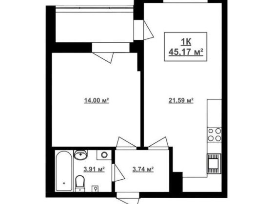 1 кімнатна квартира в ЖК Кленовий парк Трускавец