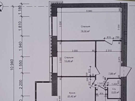 квартира жк "Дніпровська брама" 68м.кв. 500₴/м.кв Слобожанское