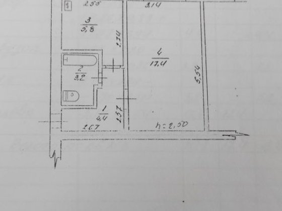 Продам 1-к. квартиру. Центр міста. Апостолове