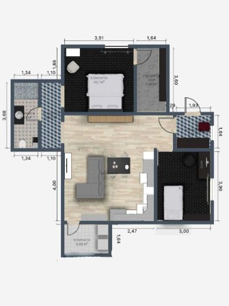 Продам квартиру в Давидові - фото 1