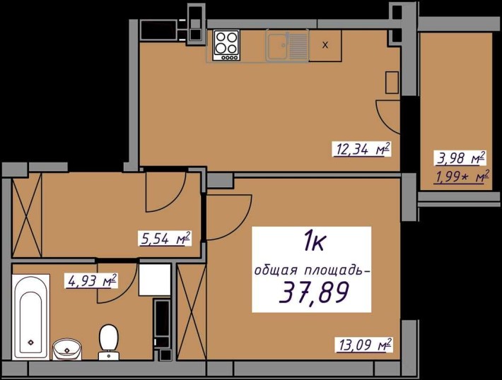 Нова квартира 7 небо з просторою кухнею у розстрочку - фото 1