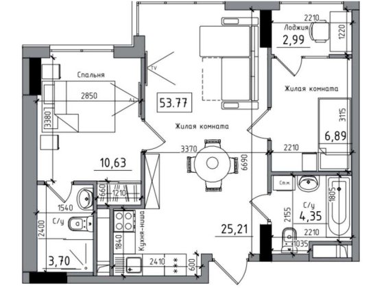 Продам двокімнатну квартиру ЖК ARTVILLE Авангард