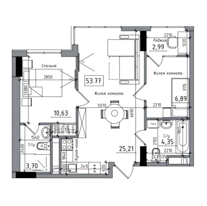 Продам двокімнатну квартиру ЖК ARTVILLE - фото 1