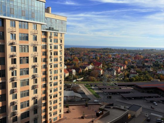 Большая двухкомнатная квартира! Панорамный вид моря! Кадор! Таирова Лиманка