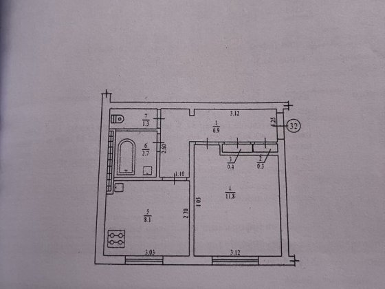 Продається однокімнатна квартира в місті Гадяч Гадяч