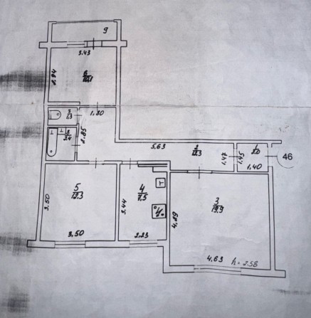 Продається простора 3-кімнатна квартира  з косметичним ремонтом - фото 1