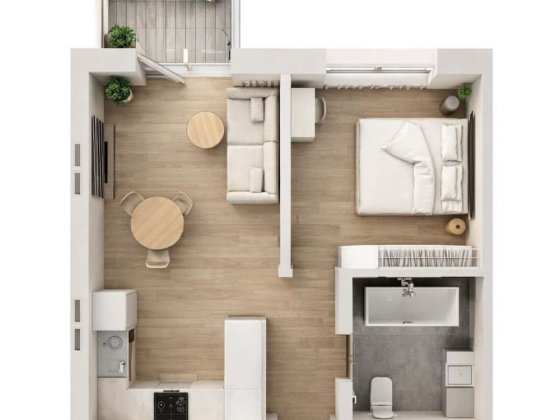 1-кімнатна квартира, ЖК «Субурбія», Квасилів, м. Рівне Квасилов