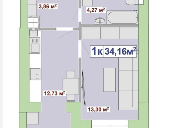 Продається 1кімнатна квартира в центрі ІФ Ивано-Франковск