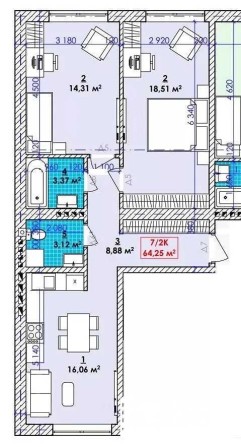 Найдешевша двокімнатна квартира в місіті - фото 1