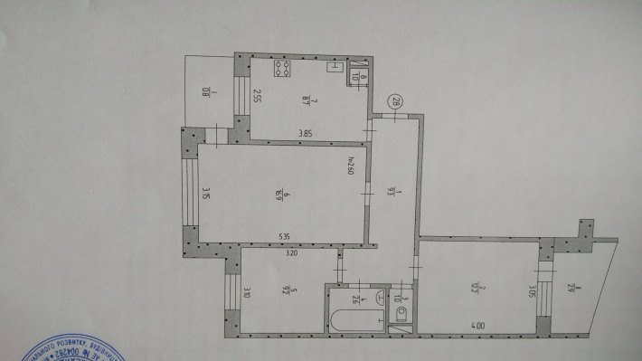 Продається 3-х кімнатна квартира на мкр Сонячний. 7 -й поверх. - фото 1