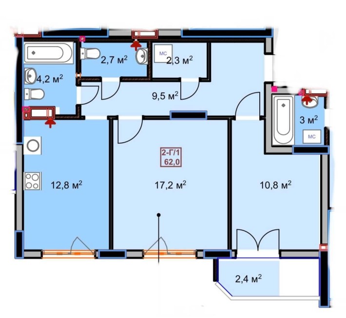 Продам 2-Кімнатну Квартиру - фото 1