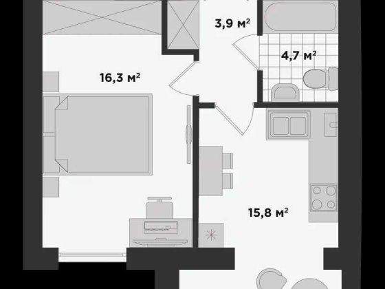 Квартира з максимальним наповненням в жк Міленіум Стейт! Без комісії! Буча