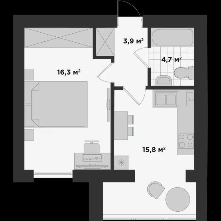 Квартира з максимальним наповненням в жк Міленіум Стейт! Без комісії! - фото 1