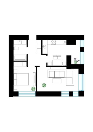 2к квартира в комплексі біля озера_збудований будинок. - фото 1
