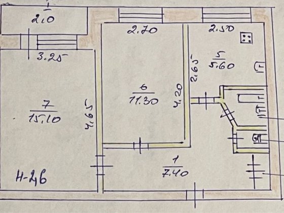 2-х комнатная Балакина, Павла Глазового 4, Вечерний. Кирпичный дом. Кривой Рог