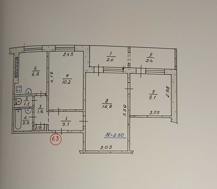 Гарна пропозиція - продаж 3-х кімнатної квартири. - фото 1