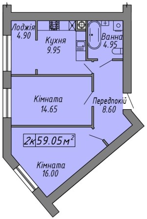 Продаж 2-кім квартири РозтермінуваннЯ Центр вул.Бандери ЖК Скандинавія - фото 1