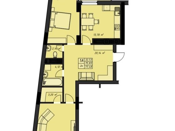 2 кімнатна квартира на ВИПЛАТУ  ЖК Amber Park -10% для військових Ровно